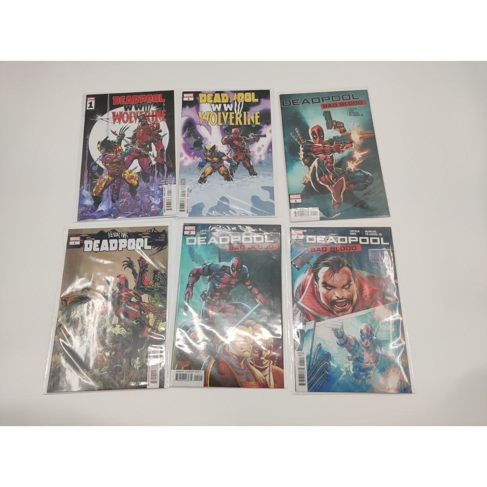 Deadpool Wolverine WWIII Bad Blood  Mixed Series 2023 23024 VF Marvel Lot Of 6